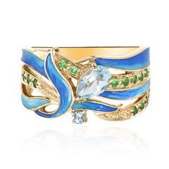 Sky Blue Topaz Silver Ring