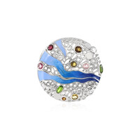 Russian Diopside Silver Pendant (SAELOCANA)