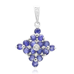 Kanchanaburi Sapphire Silver Pendant