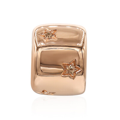 9K SI1 Argyle Rose De France Diamond Gold Pendant (Annette)