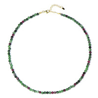 Ruby in Zoisite Silver Necklace
