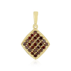 9K I2 Red Diamond Gold Pendant