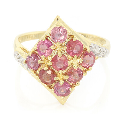 18K Unheated Padparadscha Sapphire Gold Ring (AMAYANI)