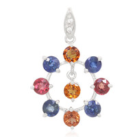 Spessartite Silver Pendant