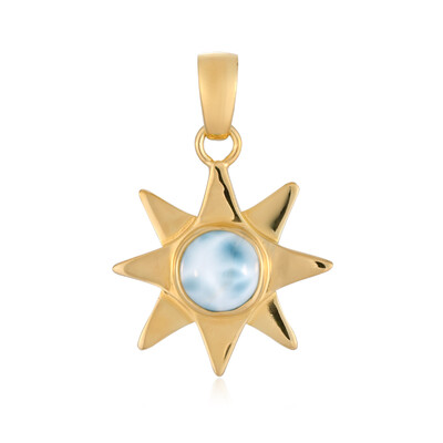 Larimar Silver Pendant