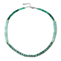 Golden Hematite Silver Necklace