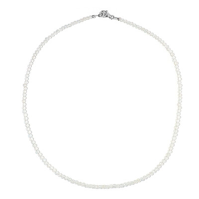 White Topaz Silver Necklace