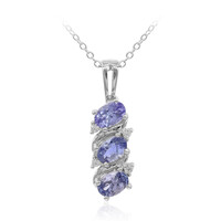 Tanzanite Silver Necklace