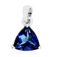 Royal Blue Topaz Silver Pendant