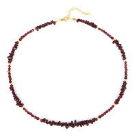 Indian Garnet Silver Necklace