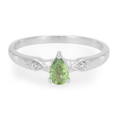 Chrome Tourmaline Silver Ring