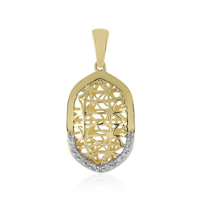 9K I4 (J) Diamond Gold Pendant (Ornaments by de Melo)
