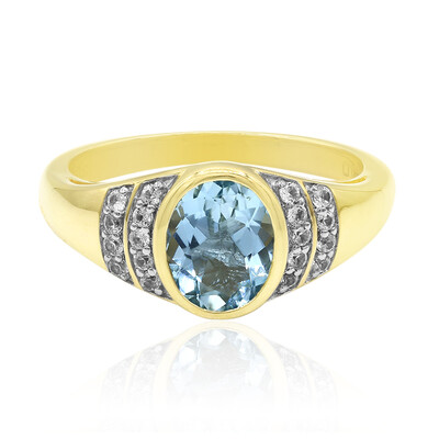 9K Medina Aquamarine Gold Ring