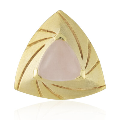 Rose Quartz Silver Pendant (MONOSONO COLLECTION)