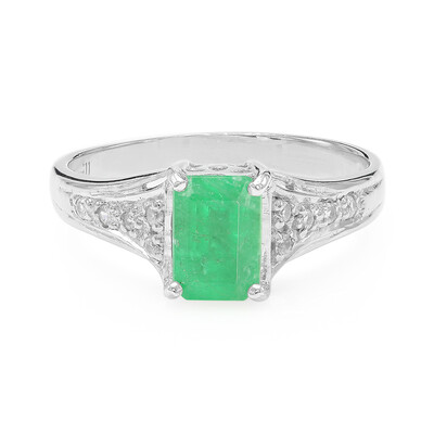 Bahia Emerald Silver Ring