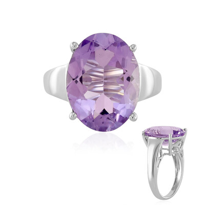 Rose de France Amethyst Silver Ring