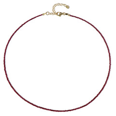 Tanzanian Ruby Silver Necklace