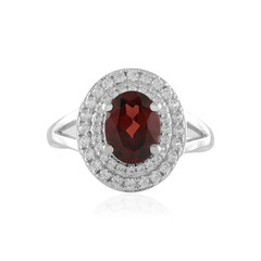Mozambique Garnet Silver Ring