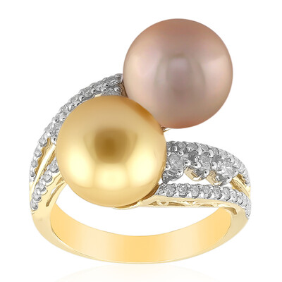 9K Kabira Golden South Sea Pearl Gold Ring (TPC)