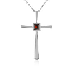 Mozambique Garnet Silver Necklace