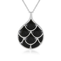 Black Onyx Silver Necklace (KM by Juwelo)