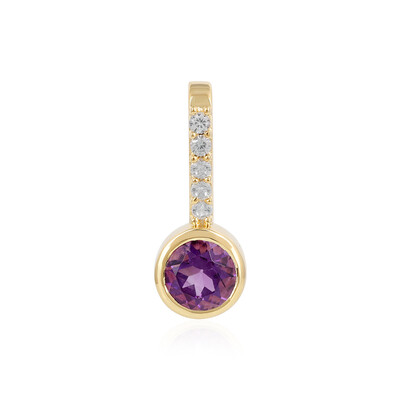 Siberian Amethyst Silver Pendant