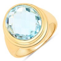 Sky Blue Topaz Silver Ring