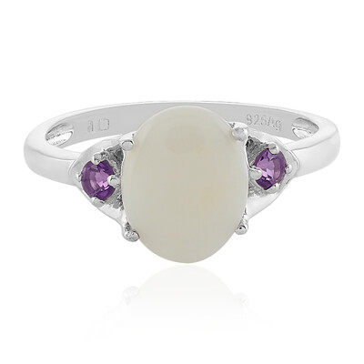 Australian Opal Silver Ring