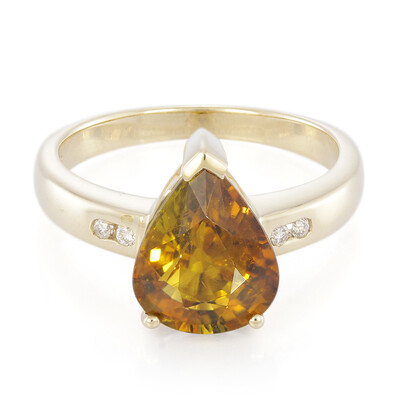 9K Cuprian Tourmaline Gold Ring