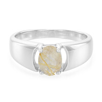 Rutile Quartz Silver Ring