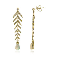 14K AAA Welo Opal Gold Earrings (CIRARI)