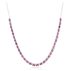 Rhodolite Silver Necklace