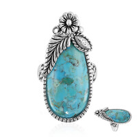 Kingman Blue Mojave Turquoise Silver Ring (Art of Nature)