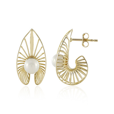 9K Freshwater pearl Gold Earrings (Ornaments by de Melo)