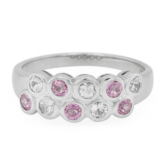 Ceylon Pink Sapphire Silver Ring