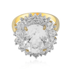 White Topaz Silver Ring