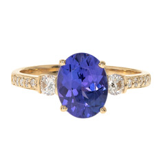 18K AAA Tanzanite Gold Ring (CIRARI)