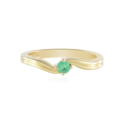 Colombian Emerald Silver Ring