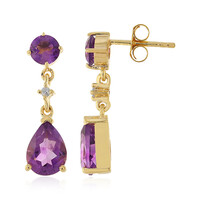 Bolivian Amethyst Silver Earrings