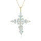 Sky Blue Topaz Silver Necklace