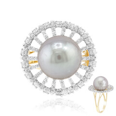 18K Tahitian Pearl Gold Ring (TPC)