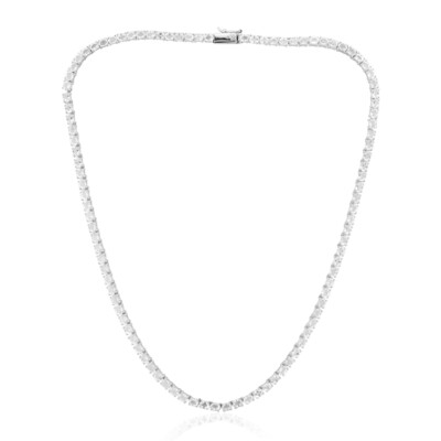White Topaz Silver Necklace