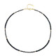 Black Diamond Silver Necklace