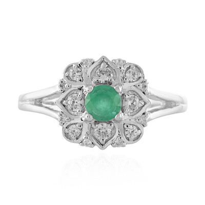 Ethiopian Emerald Silver Ring
