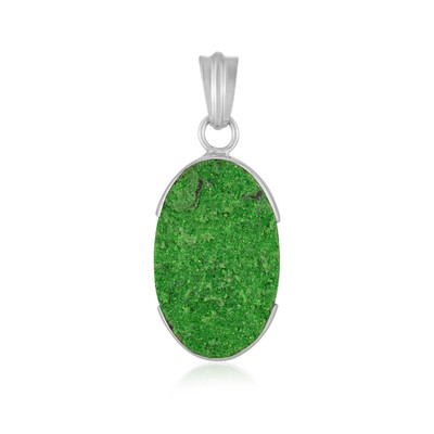 Uvarovite Silver Pendant