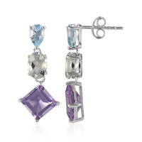 Bolivian Amethyst Silver Earrings