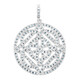 Fancy Diamond Silver Pendant