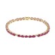 10K AAA Mozambique Ruby Gold Bracelet