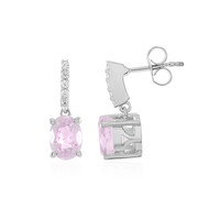 Kunzite Silver Earrings