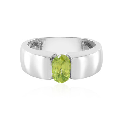 Sphene Silver Ring